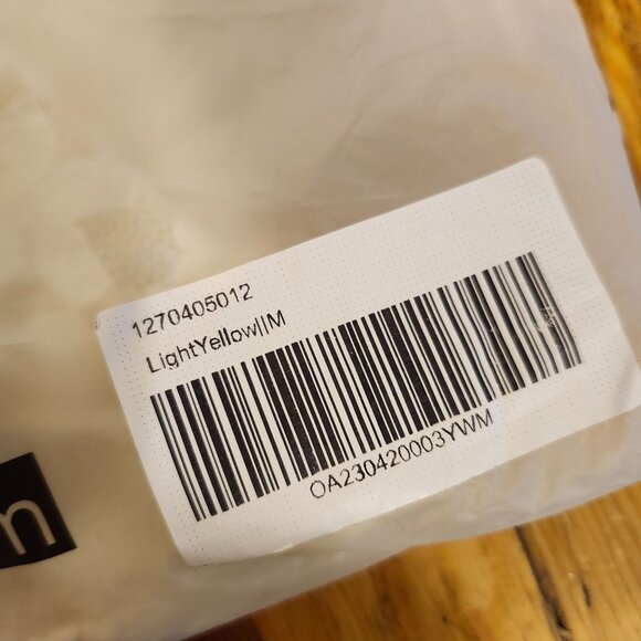 Commense Women's Size Medium Mock Neck Lace Top Long Sleeve Blouse Cream - Picture 9 of 9